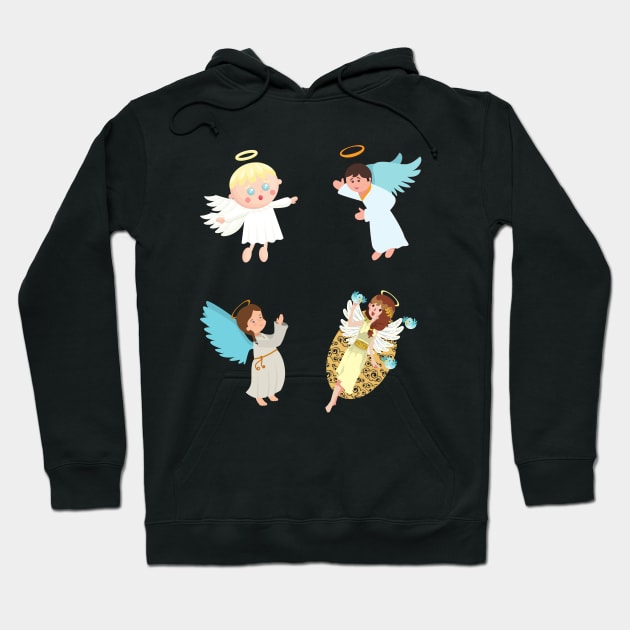 Angels on earth Hoodie by The Sober Art